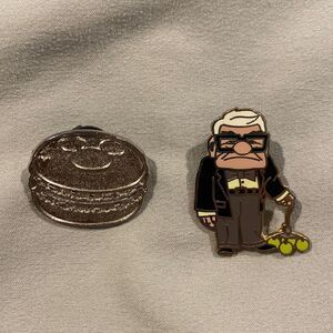 Disney trading pin chaser burger and Carl Fredricksen from up!